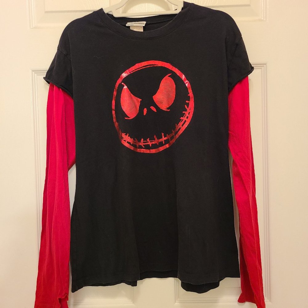 Disneyland Resort Long Sleeve Metallic Jack Skellington T-shirt 2XL